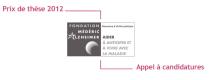 Prix de thèse 2012 de la Fondation Médéric Alzheimer