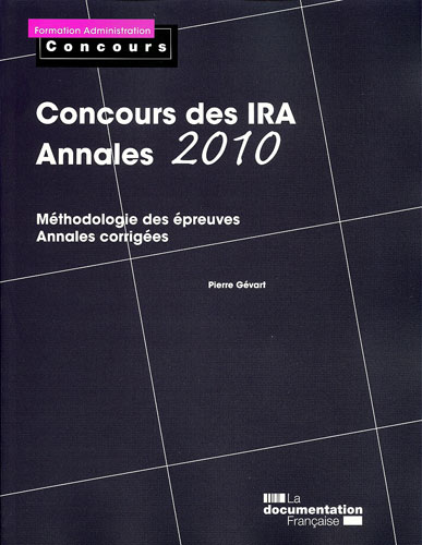 Concours des IRA - Annales 2010