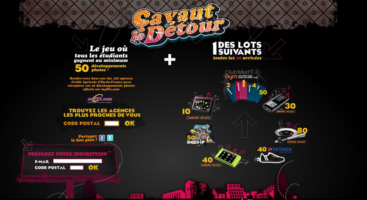Le Crédit Agricole présente le jeu Ca vaut le détour