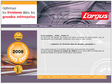 J-100 avant la remise de prix du 6�me concours de design L�argus
