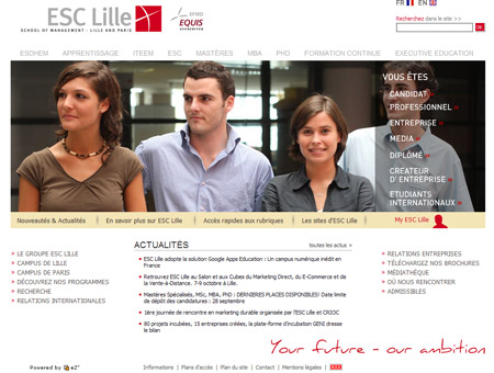 ESC Lille adopte la solution Google Apps Education 