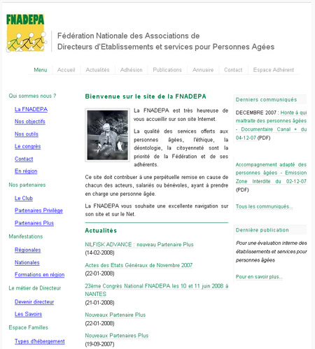 M�tiers de la d�pendance  : R�action de la FNADEPA � la proposition faite par Val�rie LETARD 
