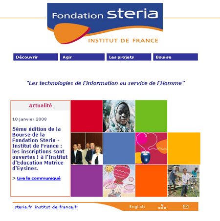 5ème édition de la Bourse de la Fondation Steria - Institut de France