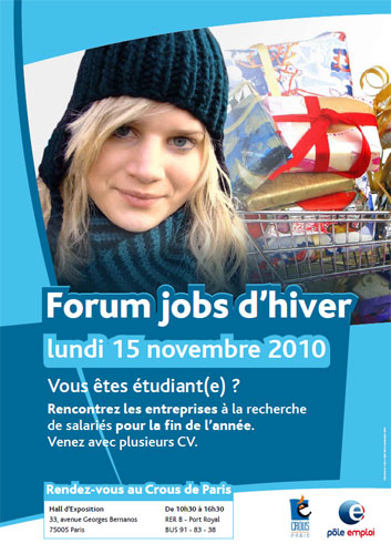 Forum Jobs d'hiver 2010 et job étudiant