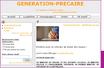 Comit�s des stages : Enfin une r�mun�ration obligatoire ?