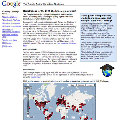 Google Online Marketing Challenge 2009