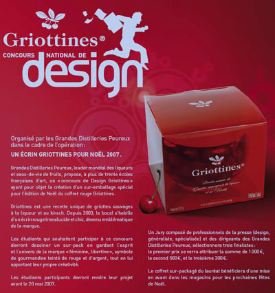 Griottines organise un concours national de design