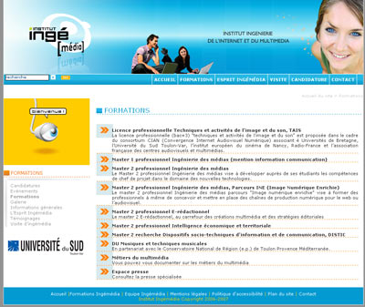 Ing�m�dia : Formation aux m�tiers de la communication