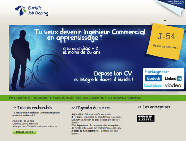 Euridis propose un jobdating