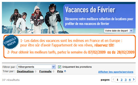 Ski : Il est encore temps de réserver pour vos vacances de Février! 