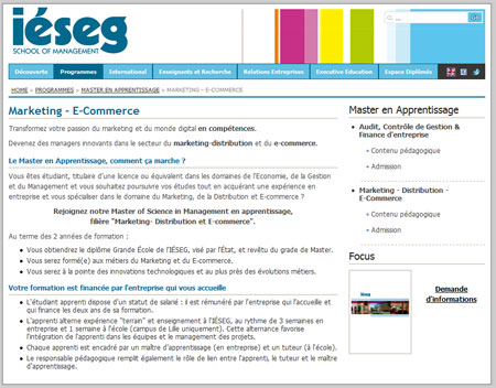 L'IÉSEG et La Redoute créent un Master en apprentissage