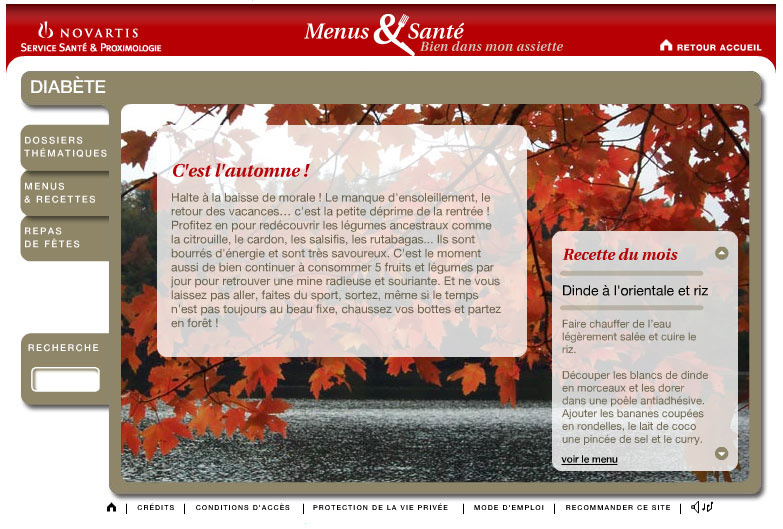 « Menus & Santé » : un service inédit pour les patients diabétiques et leurs proches 