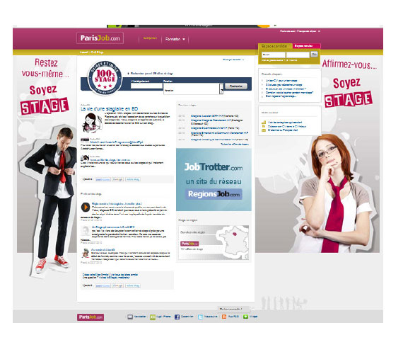 Un nouvel espace dédié aux stages chez RegionsJob