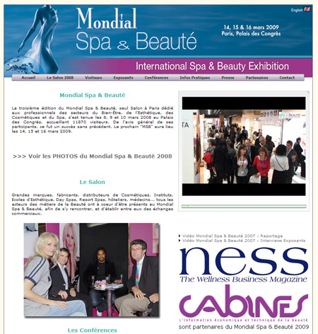 Salon Mondial Spa & Beauté à Paris 