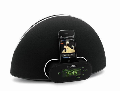 PURE Contour, radio numérique connectée et station d'accueil iPod