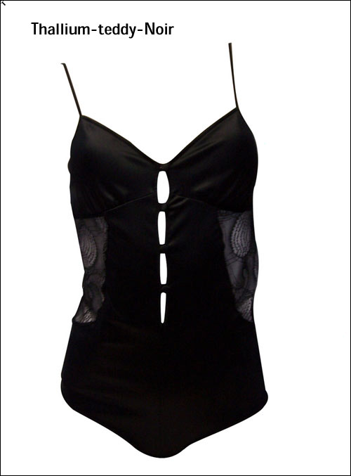 Implicite : Teddy Noir en satin