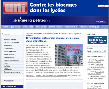 Protocole entre l�Etat et le conseil g�n�ral des Yvelines sur le logement �tudiants