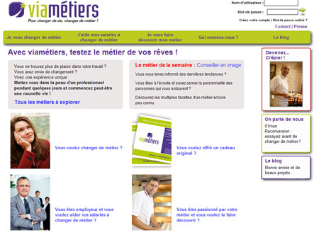 Un service inédit pour changer de métier