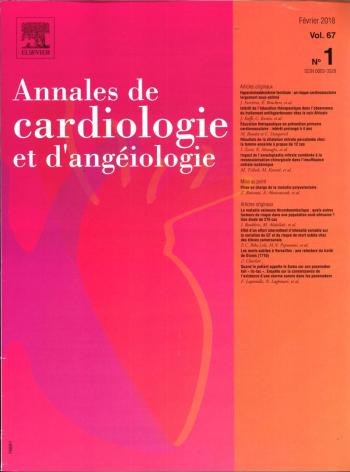 Annales De Cardiologie Et D Angeiologie
