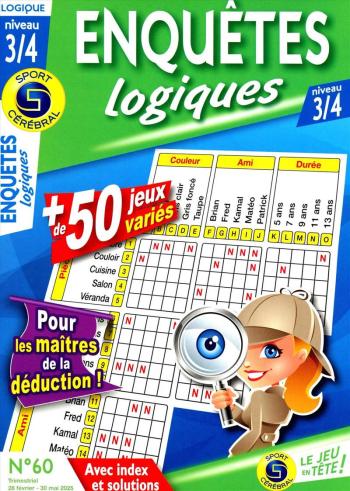 Enquêtes logiques Niveau 3/4