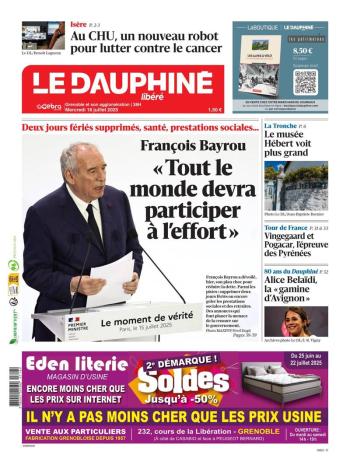 Le Dauphiné Libéré, Ed. Grenoble, Gresivaudan, Vercors, Romanche