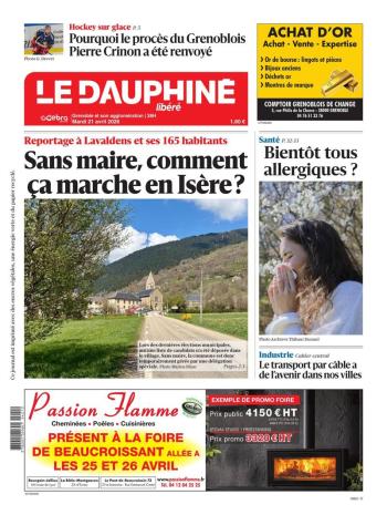 Le Dauphiné Libéré, Ed. Grenoble, Gresivaudan, Vercors, Romanche