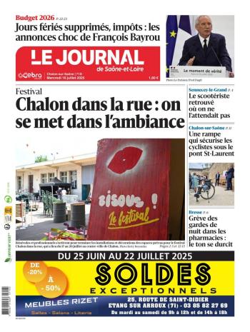 Le Journal de Saône et Loire, Ed. de Chalon Sur Saône
