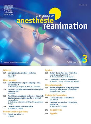 Le Praticien En Anesthesie Reanimation