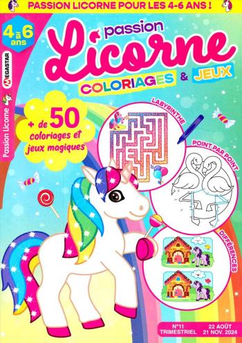 Passion licorne Coloriages et jeux