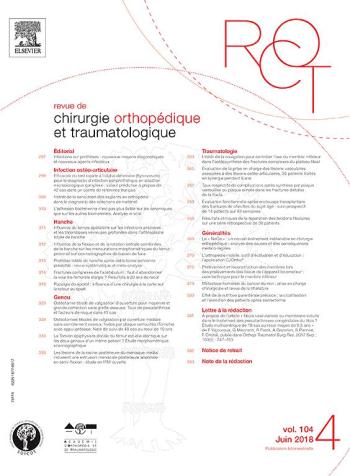 Revue De Chirurgie Orthopedique