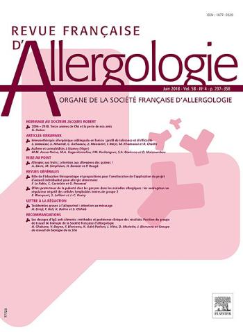 Revue Francaise D Allergologie