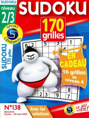 Sudoku 170 grilles (Niveau 2/3)