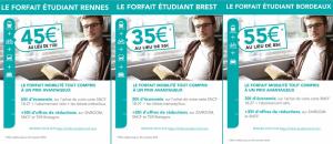 Bons plans étudiant de la SNCF