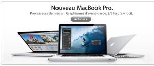 Apple renouvelle la gamme MacBook Pro