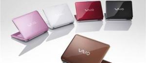 Le SONY VAIO prend des couleurs